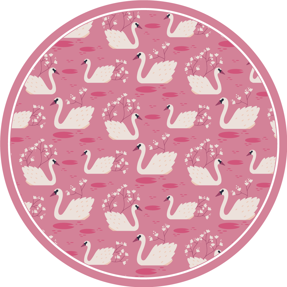 Swan Lake Serenity nursery vinyl carpet - TenStickers