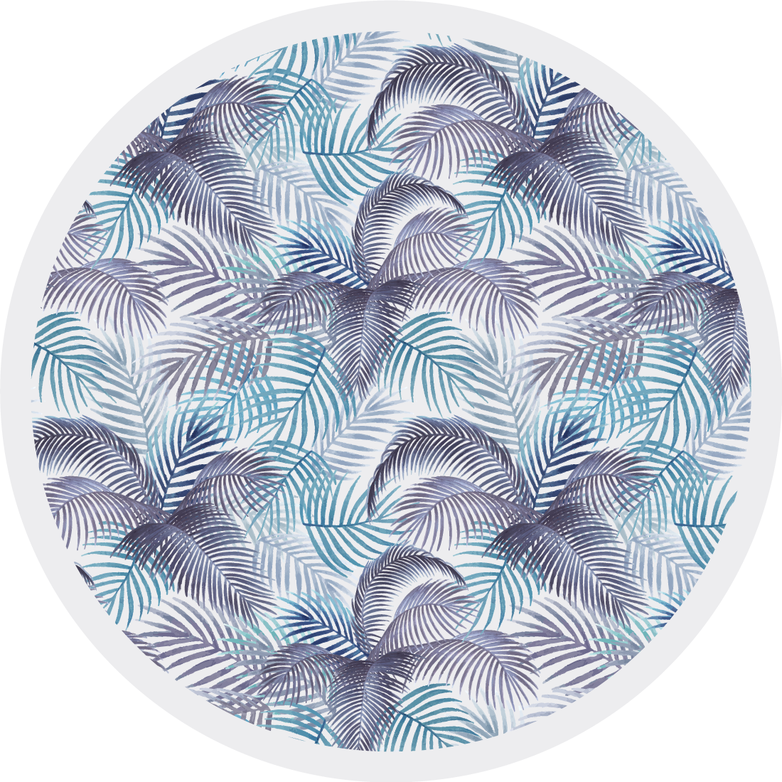 Palm Leaf Pattern floral vinyl carpet - TenStickers
