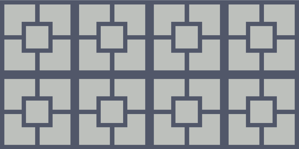 Geometric vinyl carpet geometric square design - TenStickers