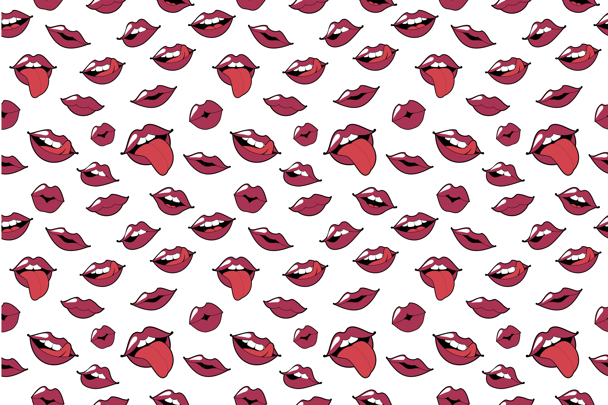 Pop art lips teen vinyl carpet - TenStickers