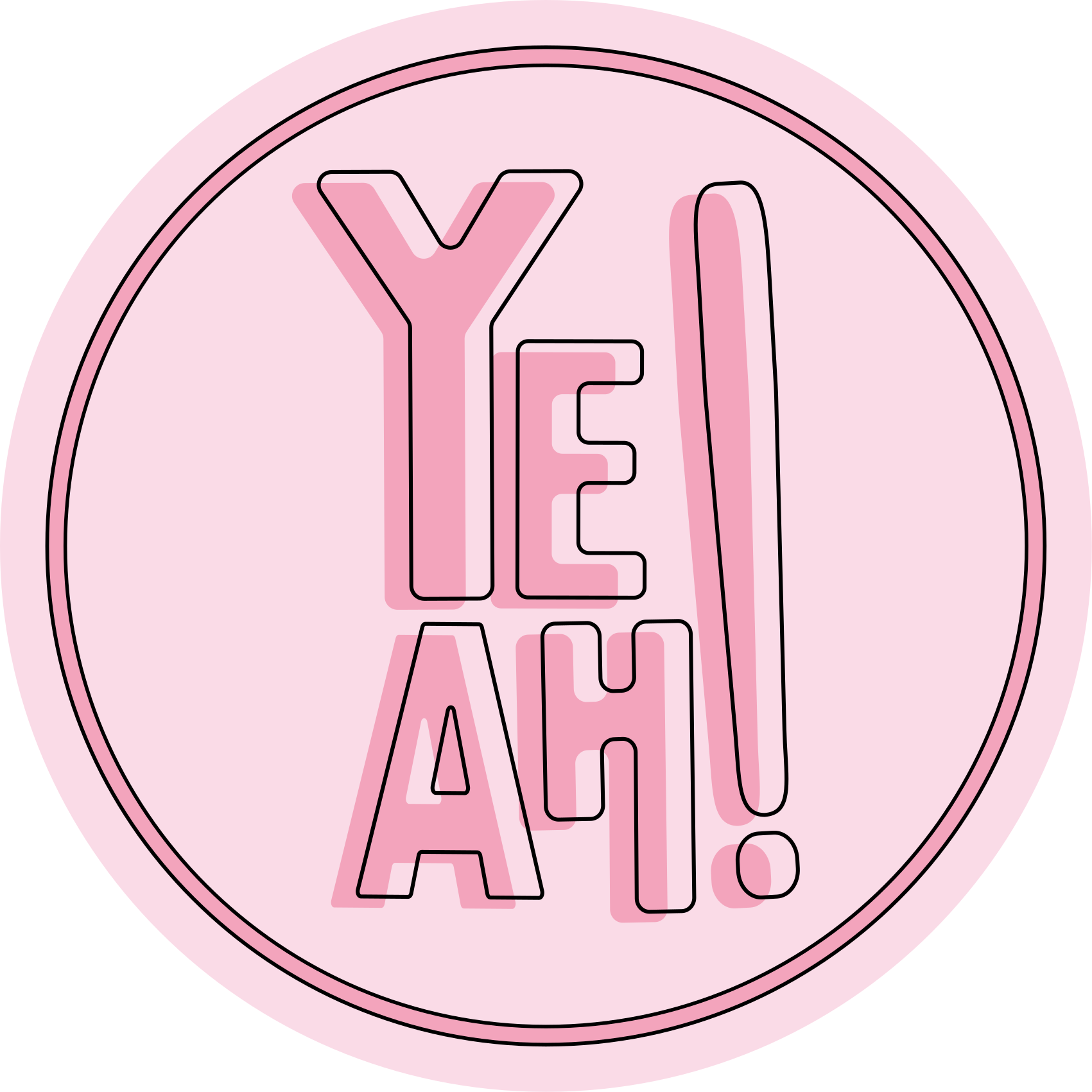 Expressive Text Motif custom vinyl carpet - TenStickers