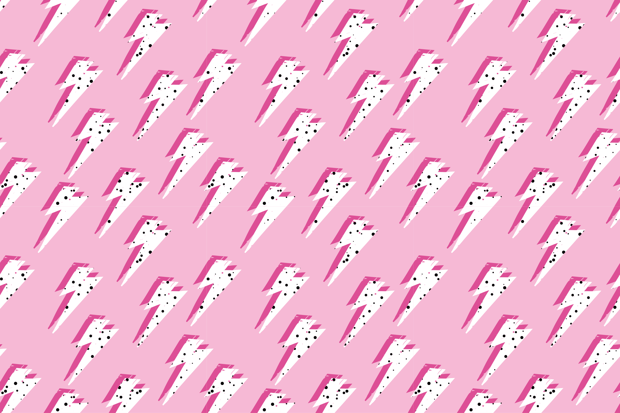 Pink Lightning Pattern kids vinyl carpet - TenStickers