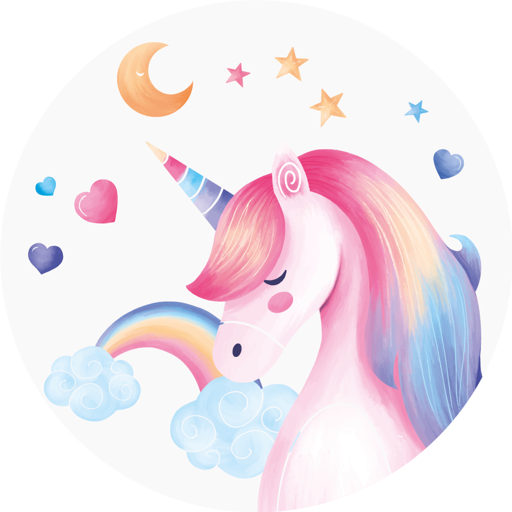 Unicorn Fantasy kids vinyl carpet - TenStickers