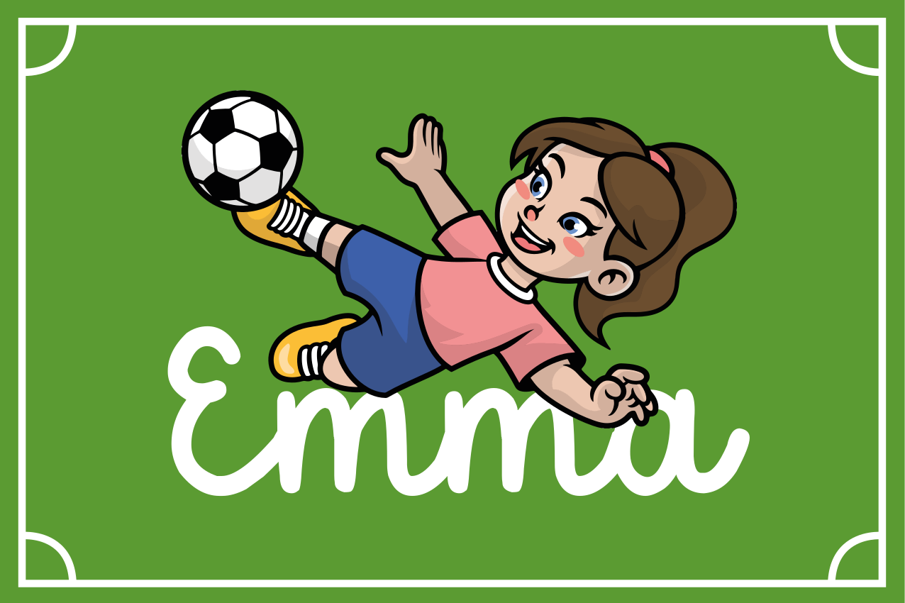 Soccer Field Theme custom vinyl carpet - TenStickers