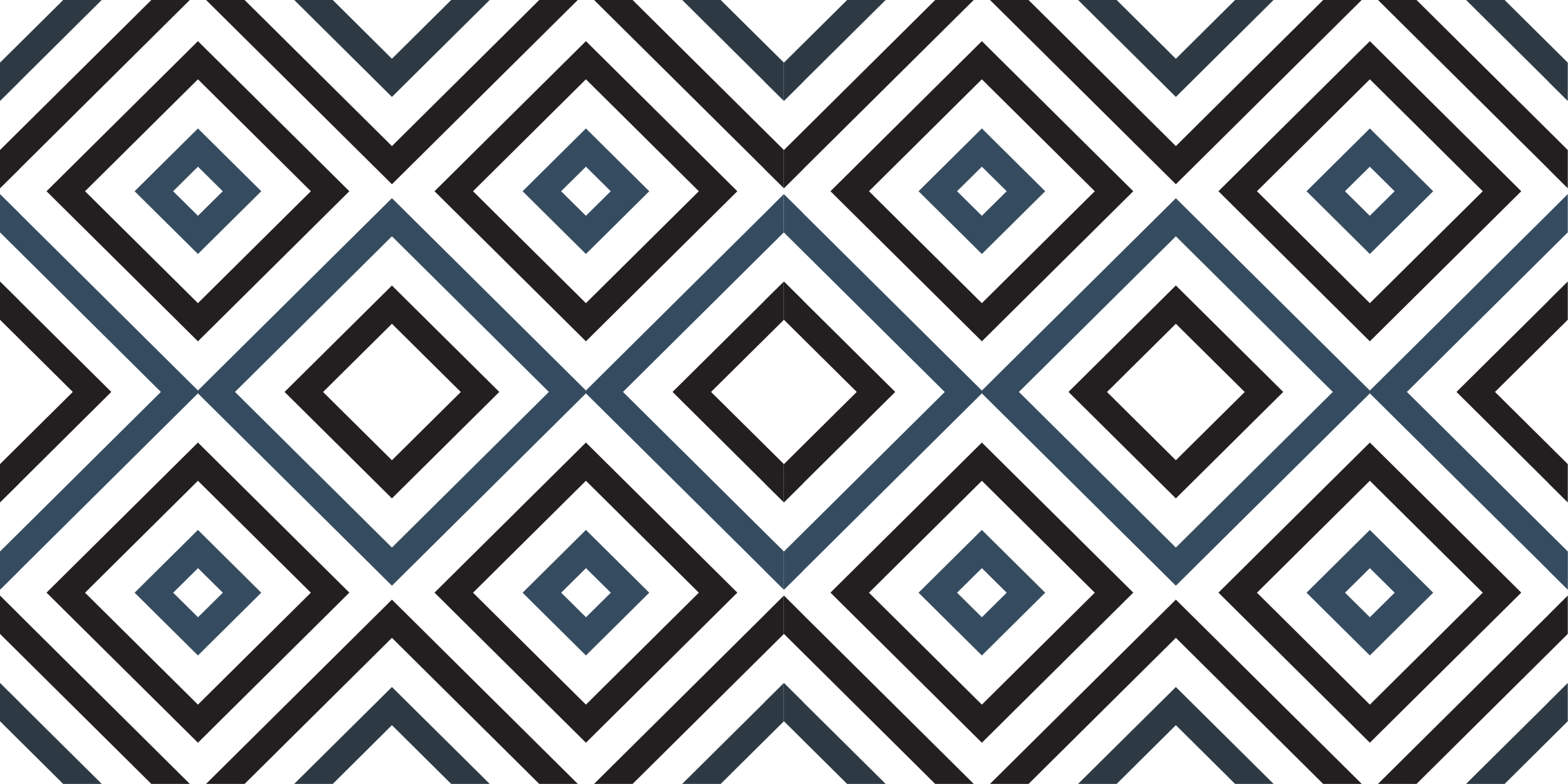 Diamond Contrast geometric vinyl carpet - TenStickers