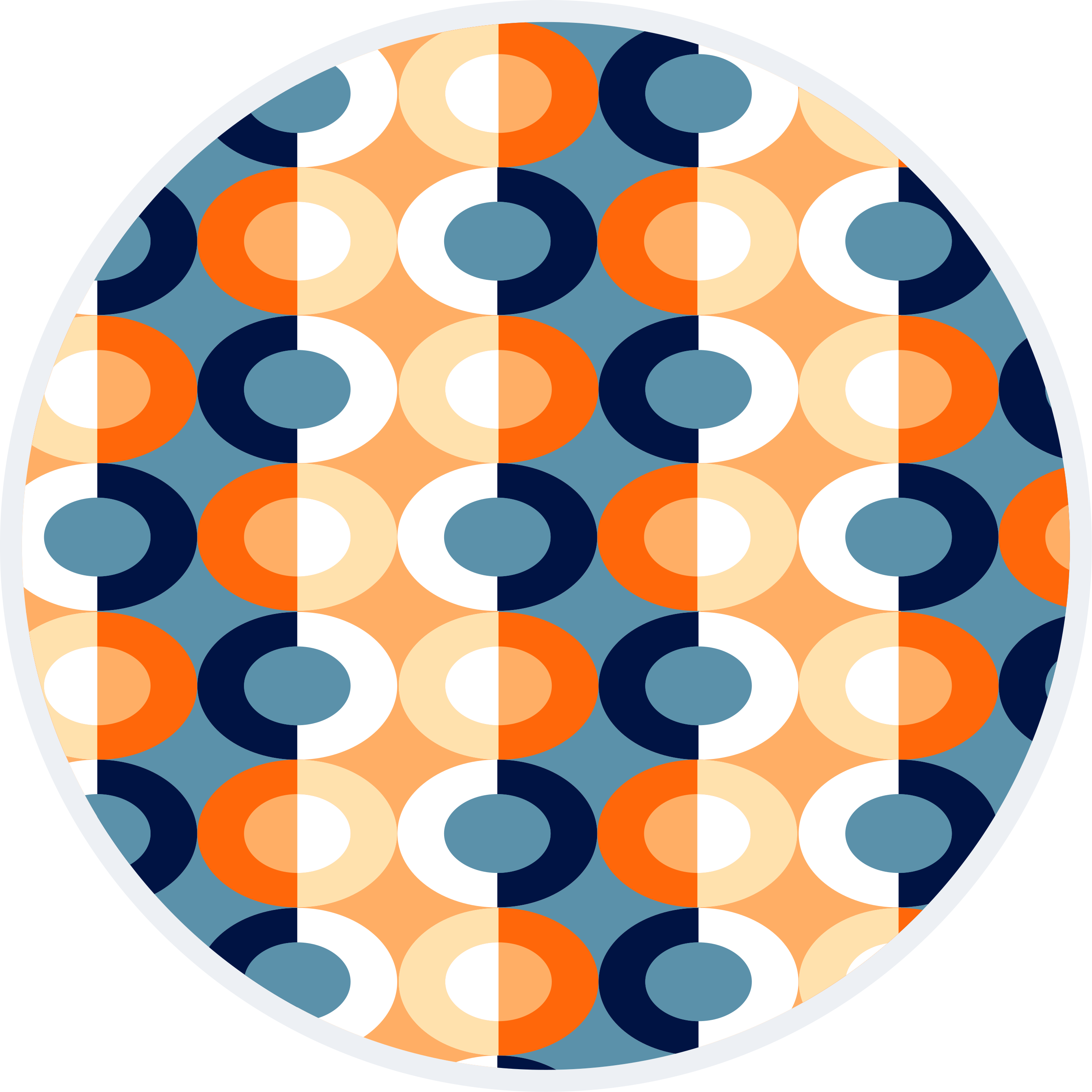Circular Geometrics geometric vinyl carpet - TenStickers