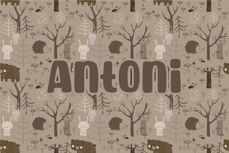 Enchanted Forest custom vinyl carpet - TenStickers