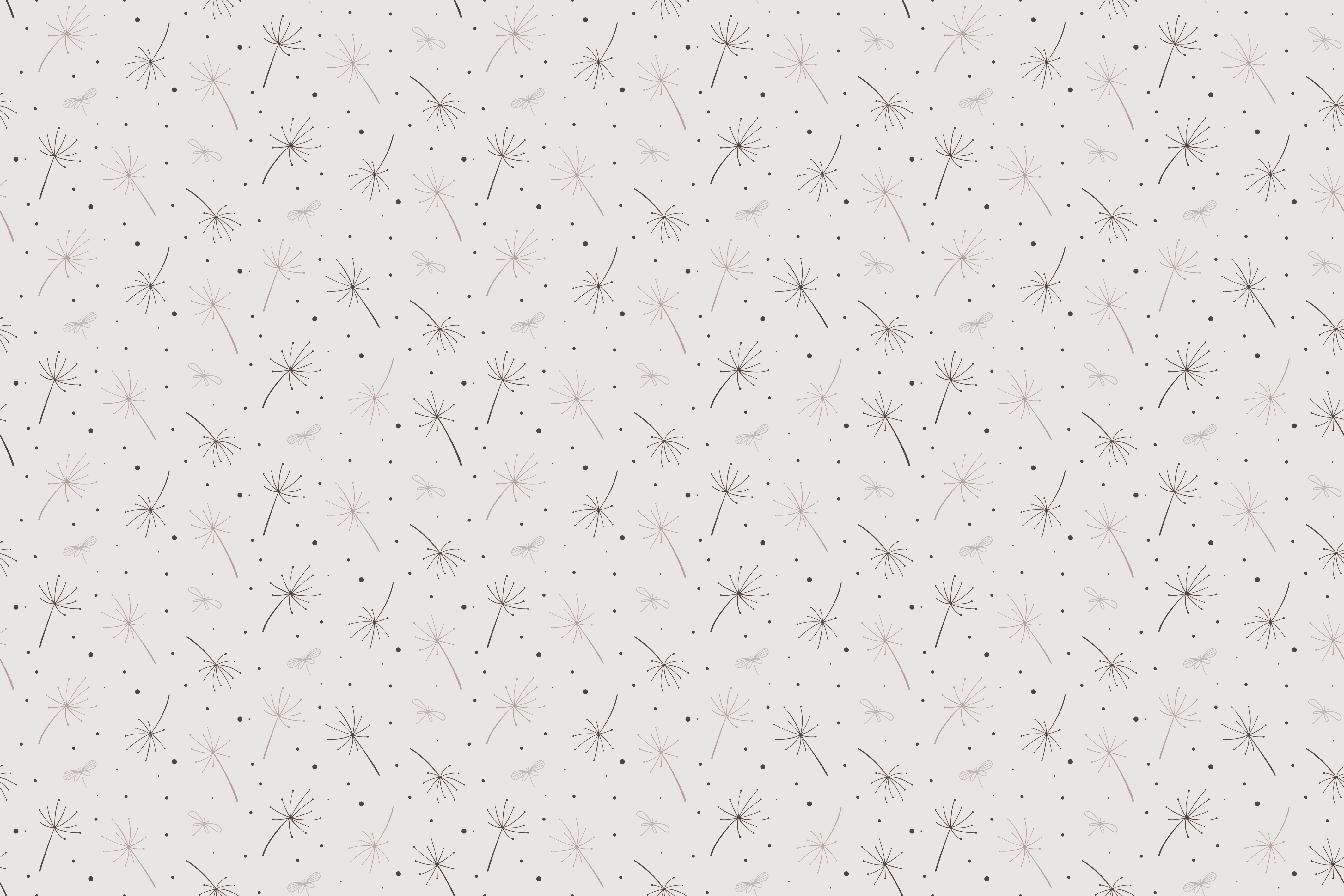 Dandelion Pattern floral vinyl carpet - TenStickers