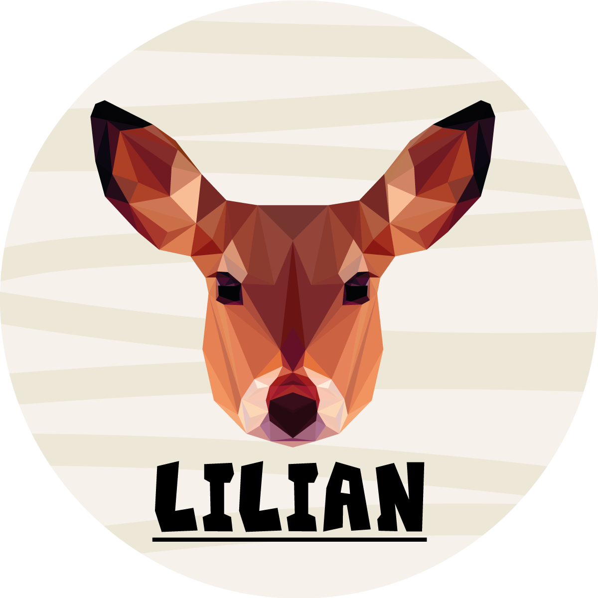 Customizable Deer custom vinyl carpet - TenStickers