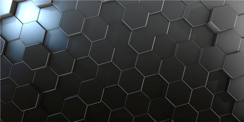 Hexagonal Gradient geometric vinyl carpet - TenStickers