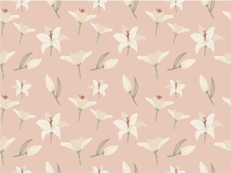 Botanical Soft Hues Sophistication floral vinyl carpet - TenStickers