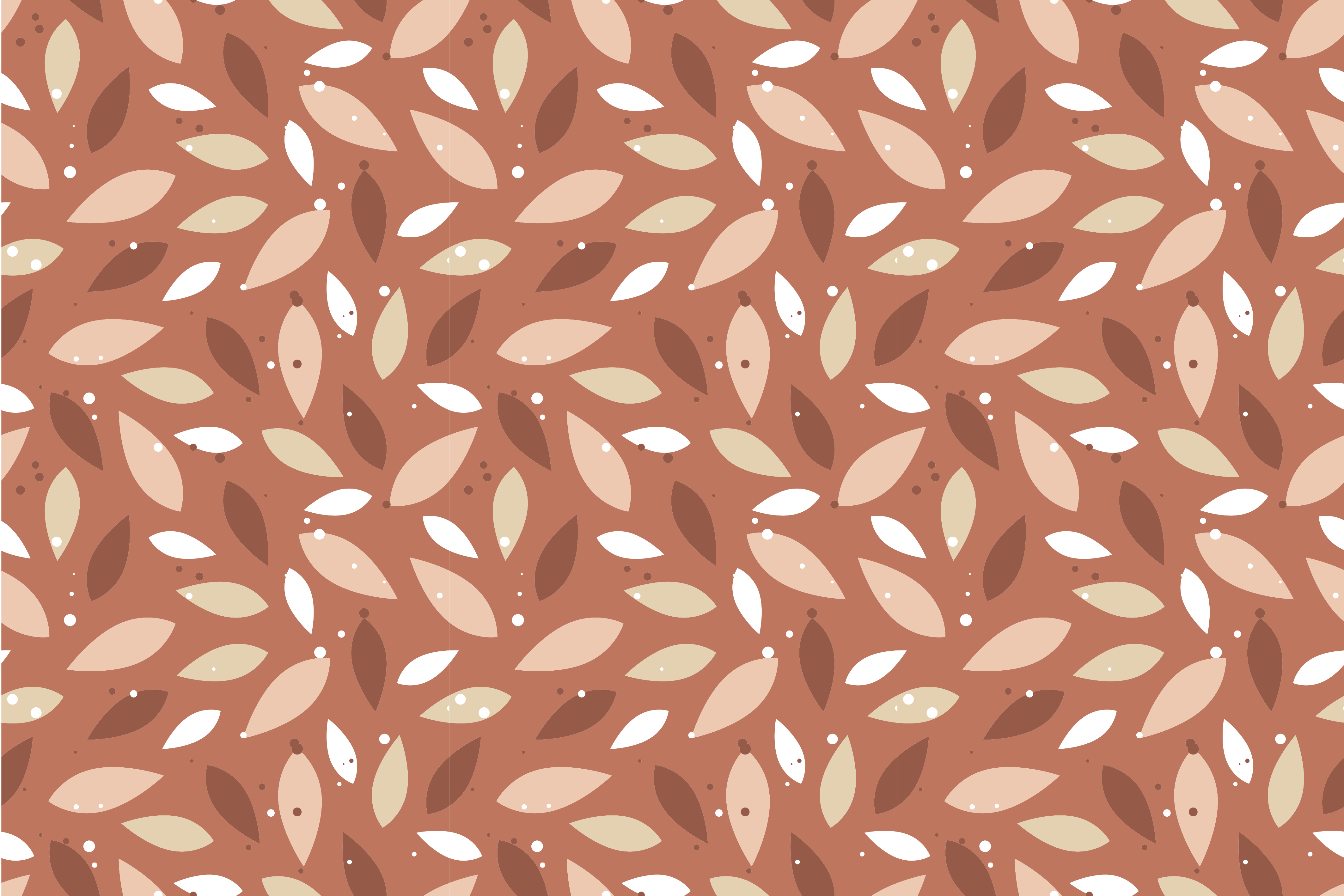 Leafy Pattern floral vinyl carpet - TenStickers