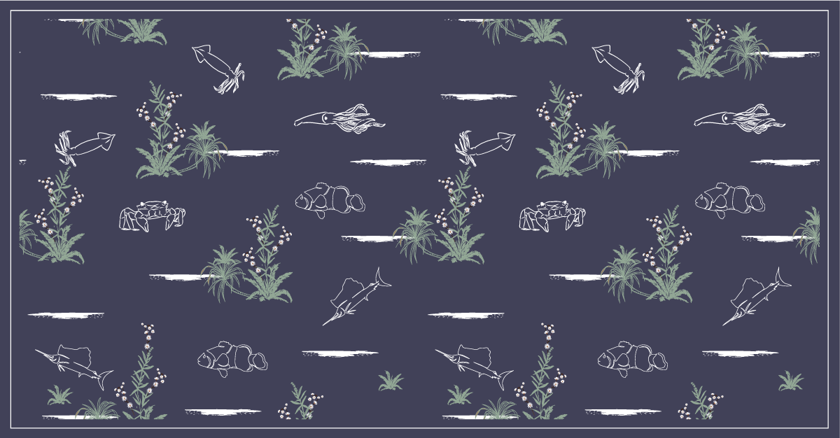 Nature vinyl carpet with nature-inspired designs - TenStickers