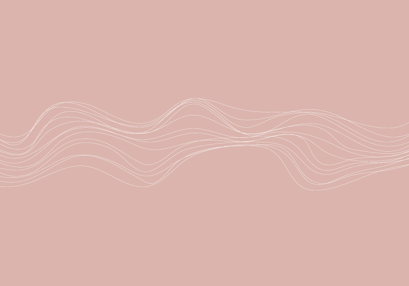 Wavy Lines pink vinyl carpet - TenStickers