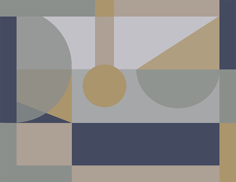 Abstract Geometrical Shapes geometric vinyl carpet - TenStickers