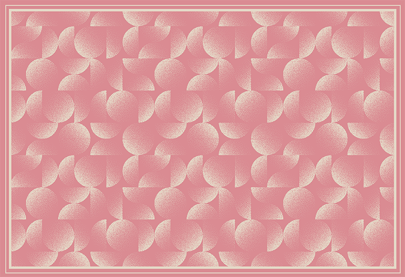 Ginkgo Leaf Pattern pink vinyl carpet - TenStickers