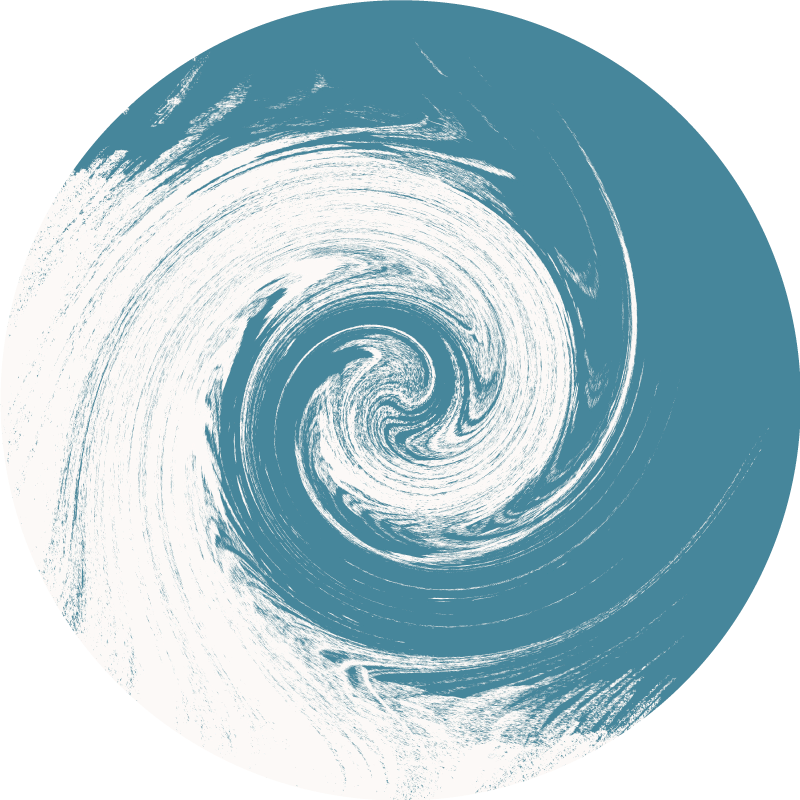Swirling Blue Abstract circular vinyl carpet - TenStickers
