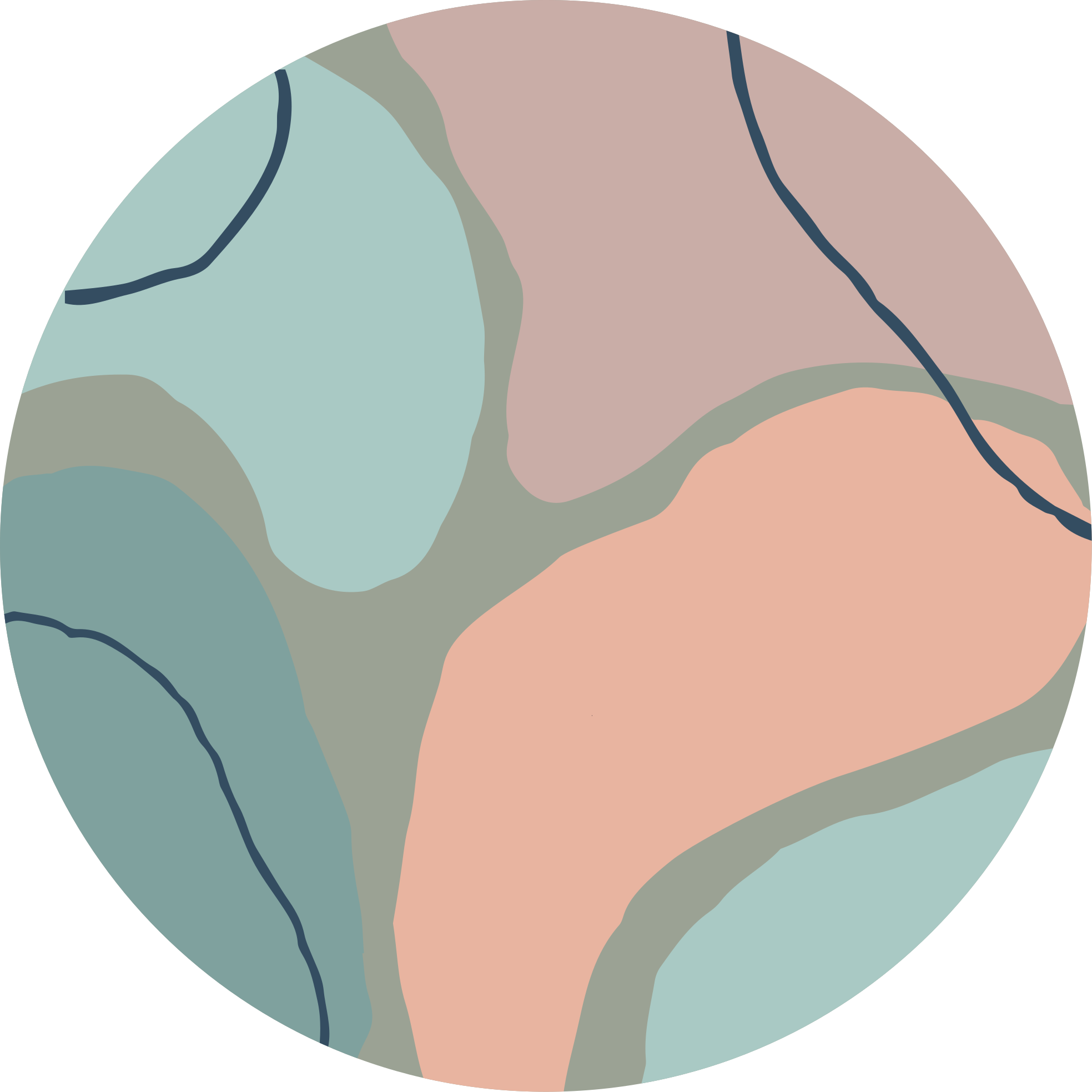 Abstract Geometric Shapes minimalist vinyl carpet - TenStickers