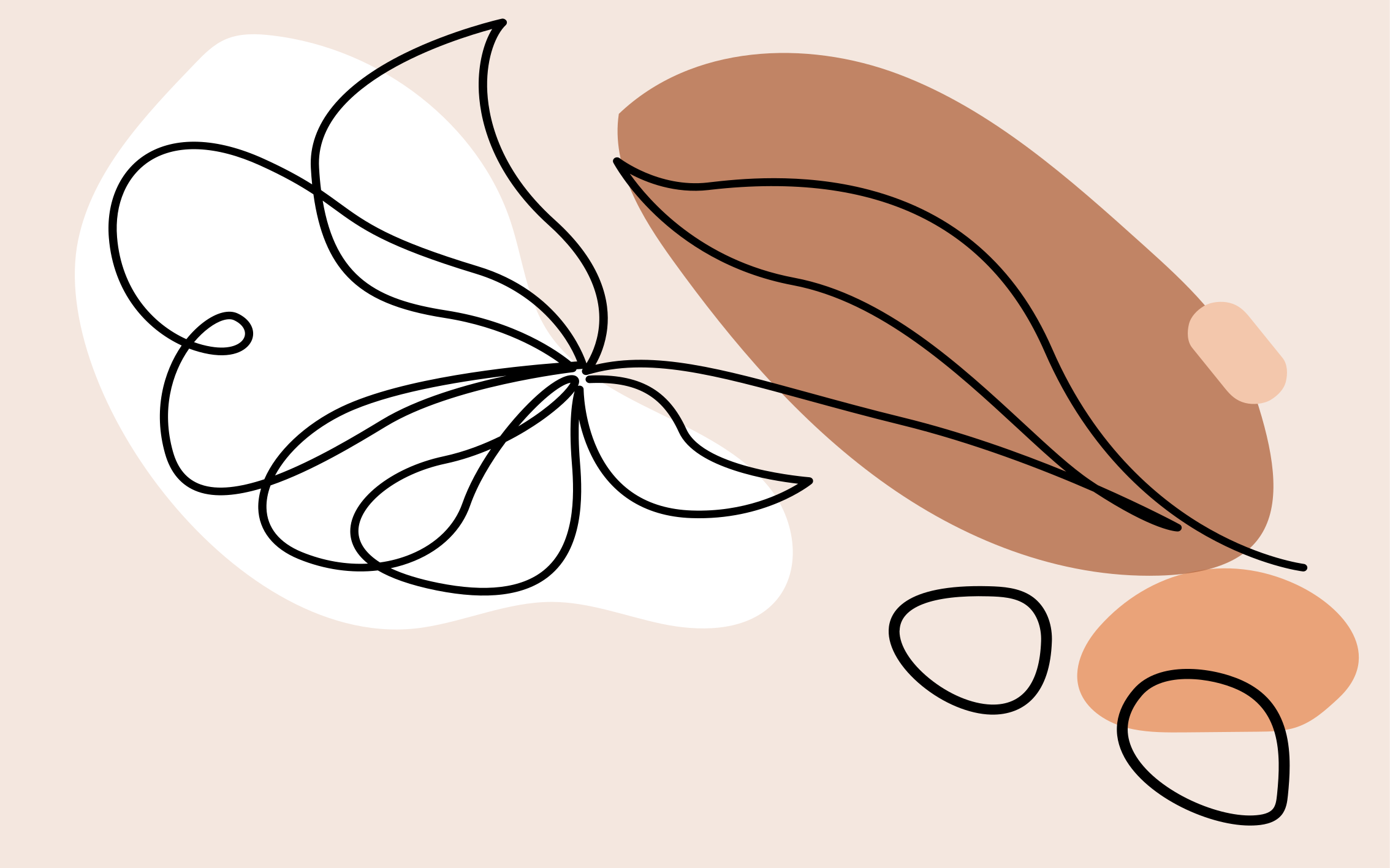 Floral vinyl carpet with abstract floral design - TenStickers