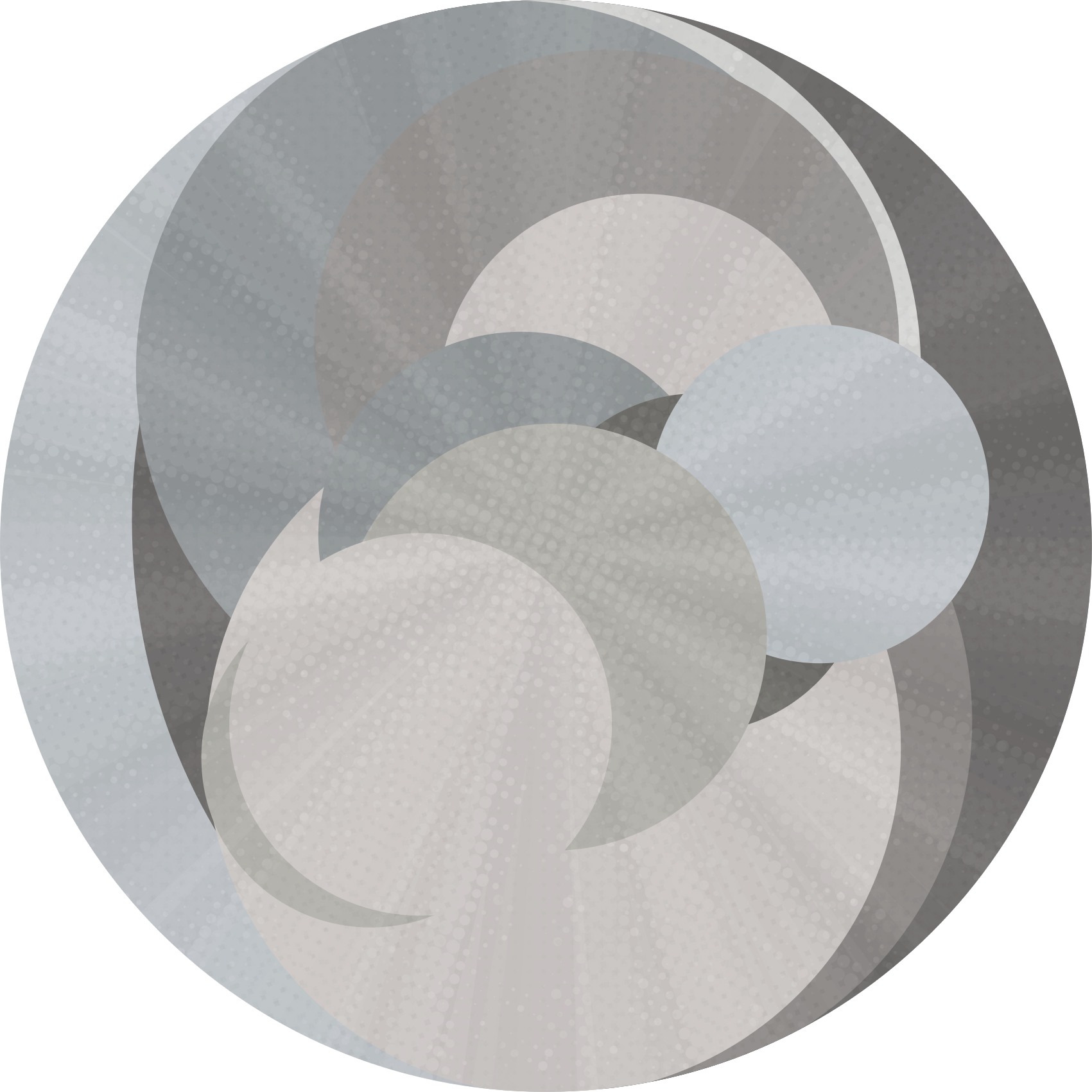 Overlapping Circles Illusion geometric vinyl carpet - TenStickers