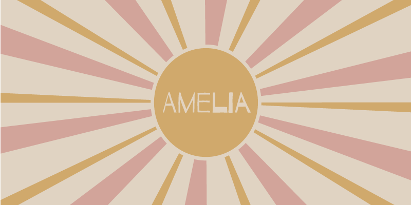 Customizable Sunburst Text custom vinyl carpet - TenStickers