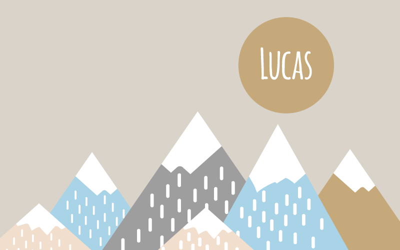 Customizable Mountainscape custom vinyl carpet - TenStickers