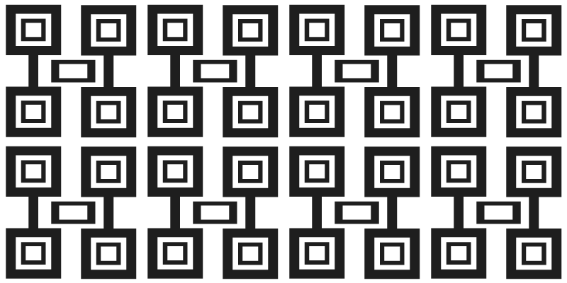 Cosmopolitan-style squared geometric rugs - TenStickers