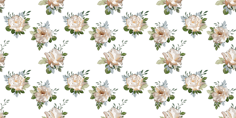 Botanical Grace Beneath Your Feet floral vinyl carpet - TenStickers