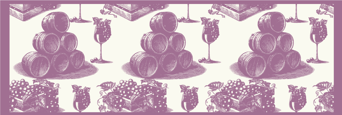 Wine Cellar Sketch Aesthetics vintage vinyl carpet - TenStickers