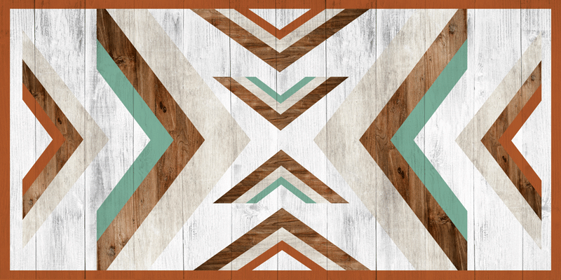 Chevron wooden texture bedroom vinyl carpet - TenStickers