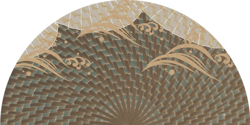 Japandi textured style living room vinyl carpet - TenStickers