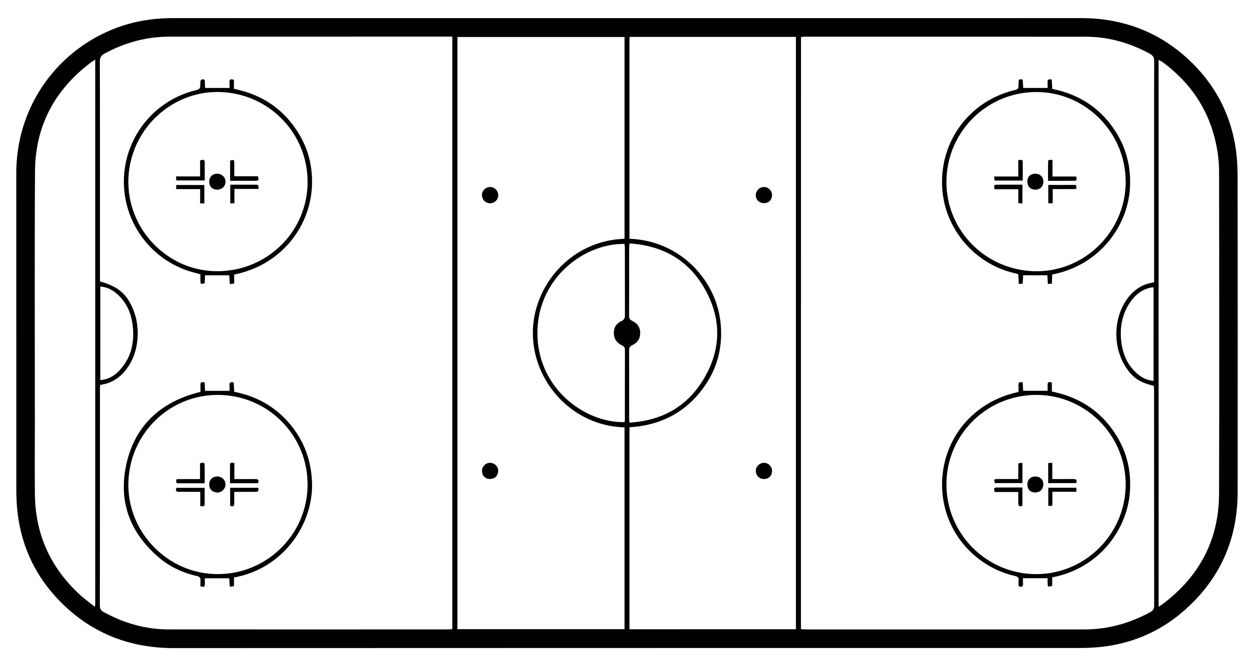 Ice hockey rink game vinyl carpet - TenStickers