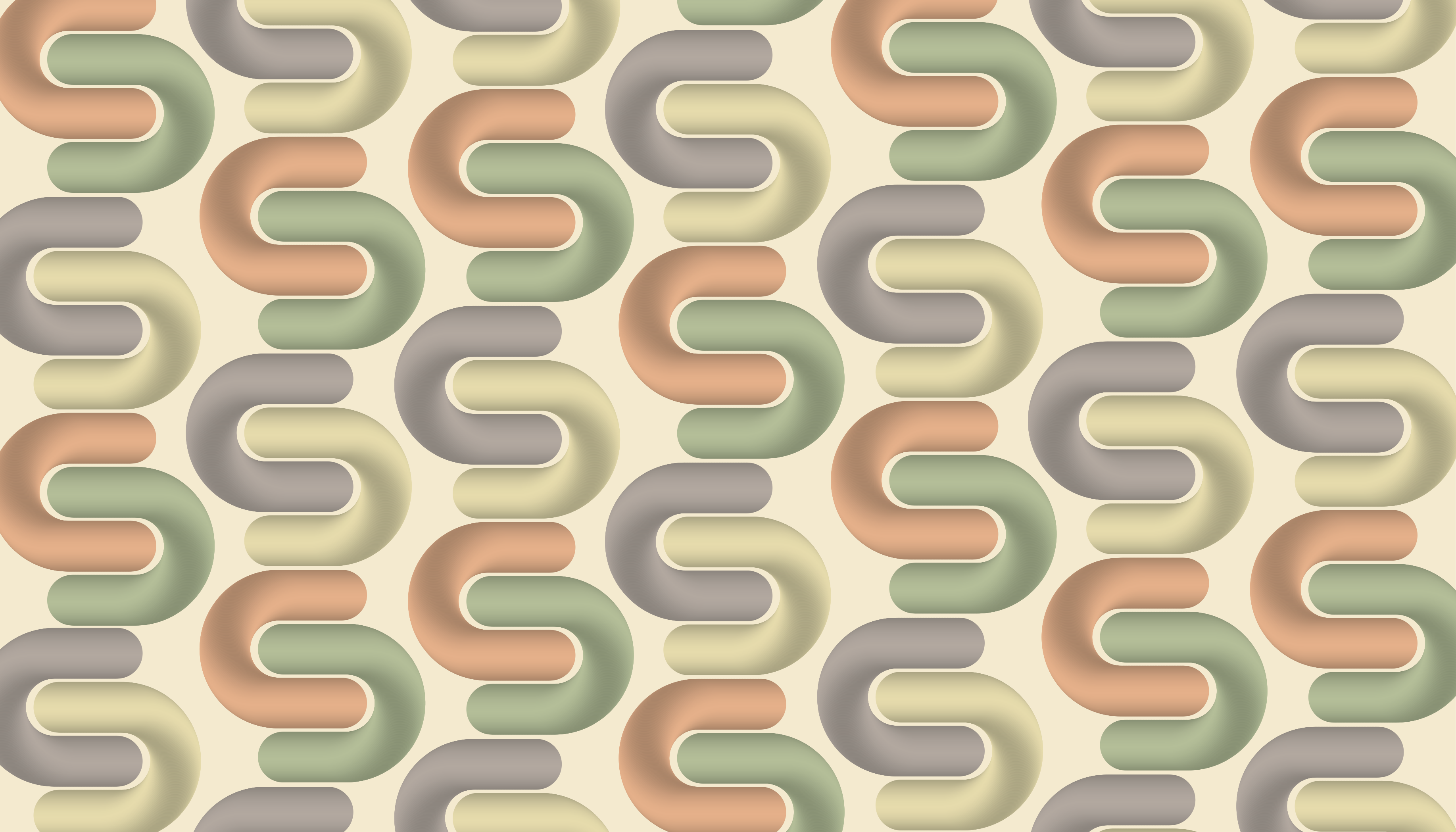 Curved colour patterns living room vinyl carpet - TenStickers