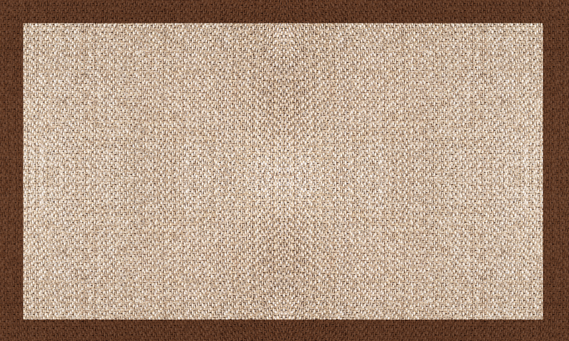 Woven rattan vinyl wood flooring rug - TenStickers