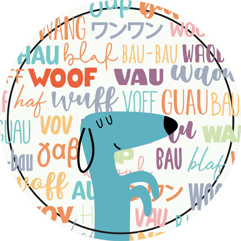 Dog bark animal vinyl  mat - TenStickers