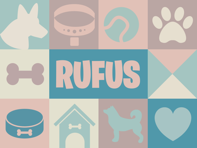 Dogs personalized animal mat - TenStickers