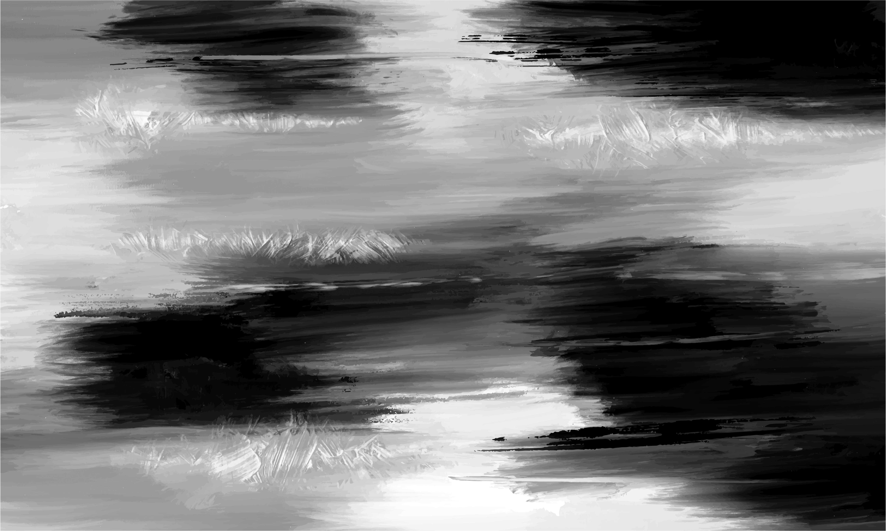 Abstract paint office vinyl floor mat - TenStickers