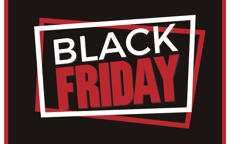 Black Friday promo black carpet - TenStickers
