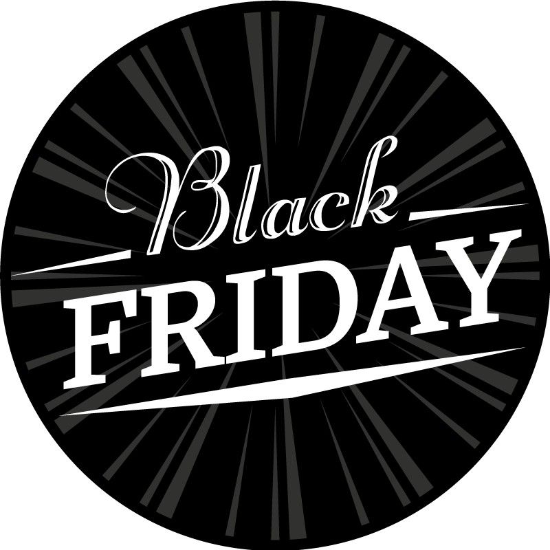 Black Friday circular carpet - TenStickers
