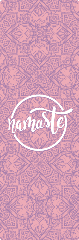 Namaste yoga custom floor rug - TenStickers