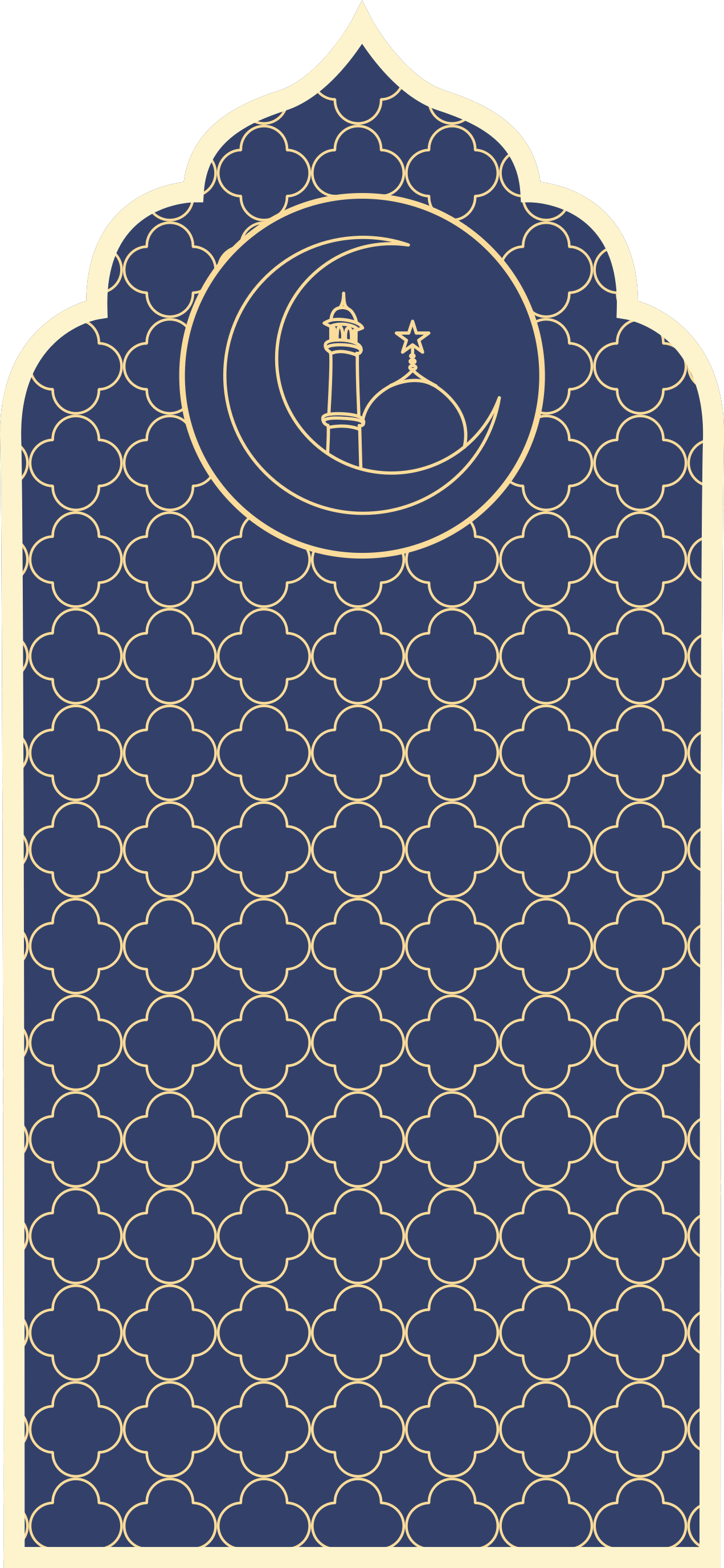Moroccan style blue pattern rug - TenStickers