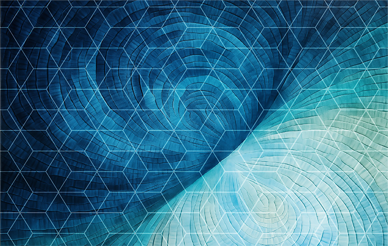 abstract blue background bathroom vinyl carpet - TenStickers