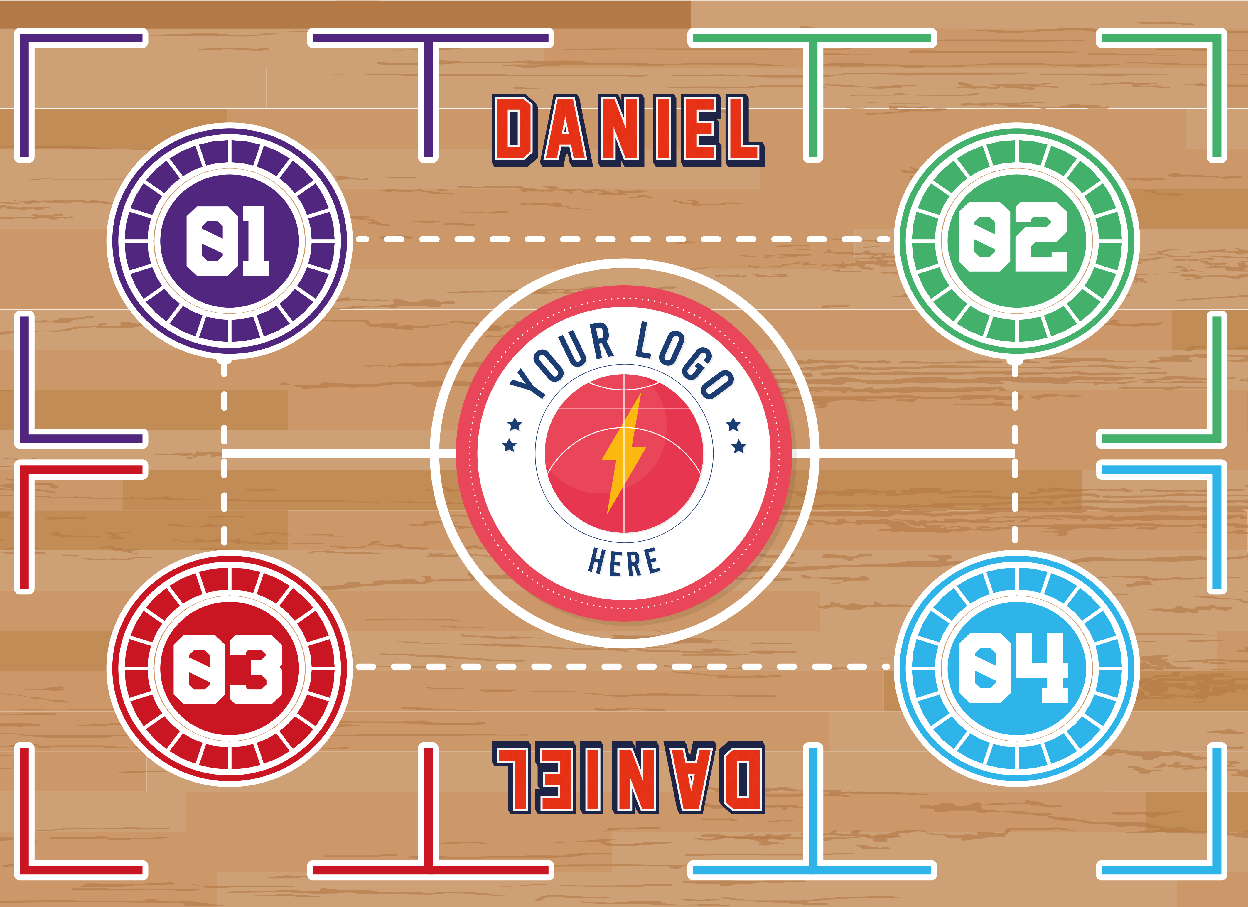 basket training  rectangular vinyl carpet - TenStickers