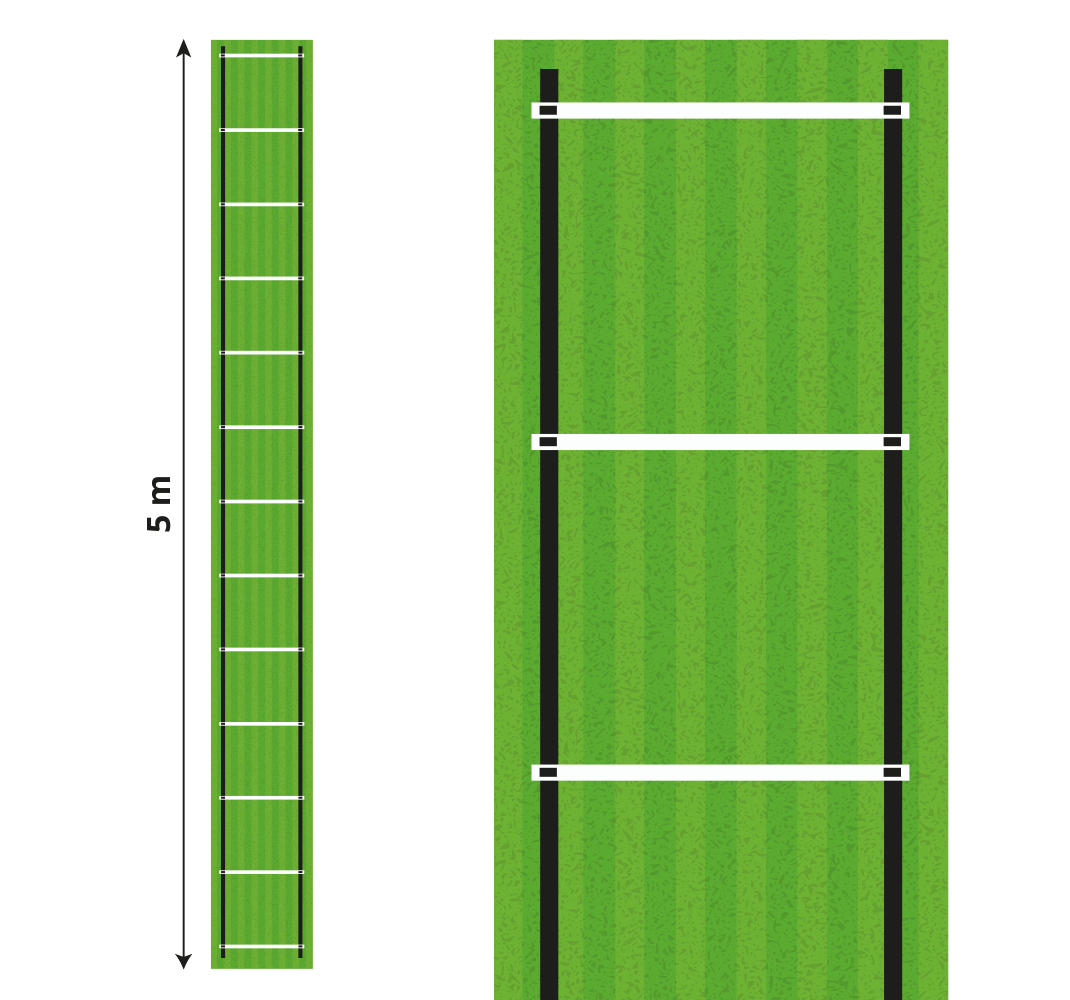 speed training Ladder  5 meters teen vinyl carpet - TenStickers