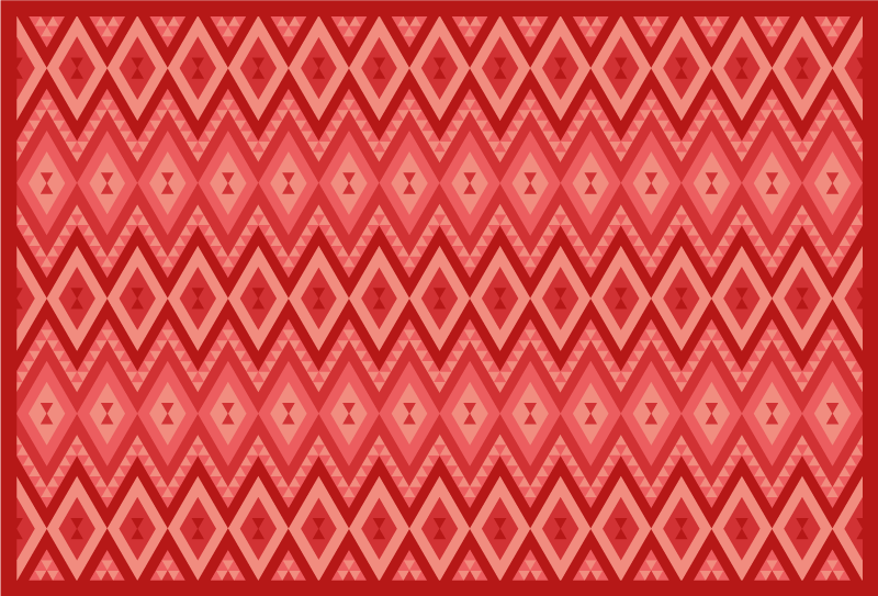 Ethnic vintage design red vinyl carpet - TenStickers