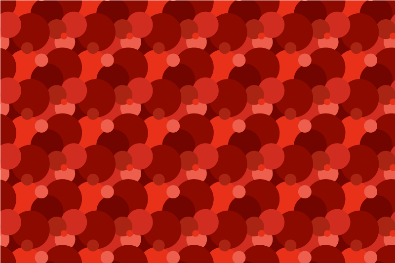 Modern circles pattern red vinyl carpet - TenStickers
