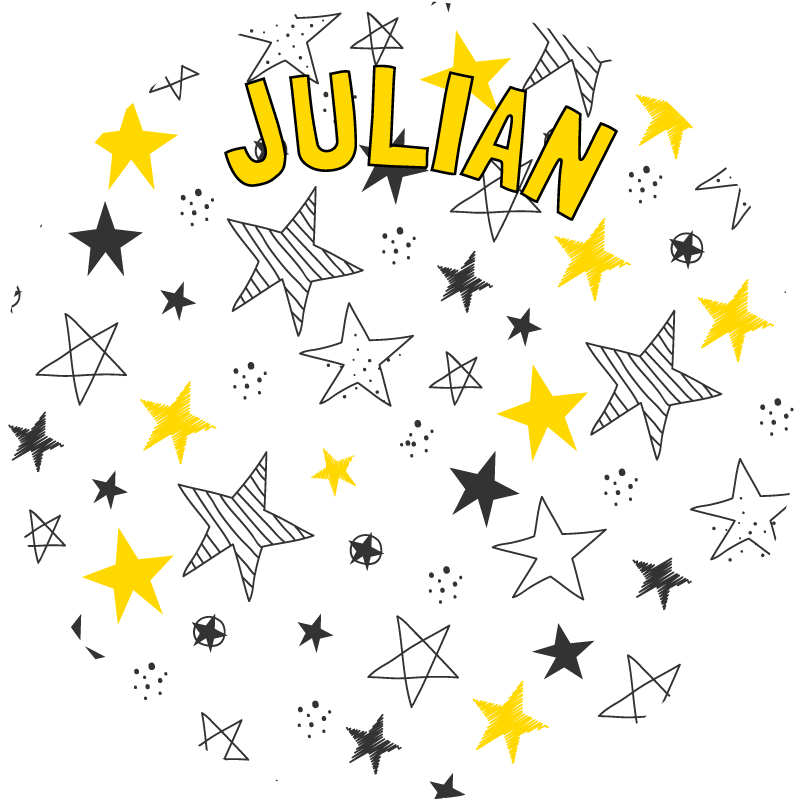 Custom Starry Theme personalised vinyl carpet - TenStickers