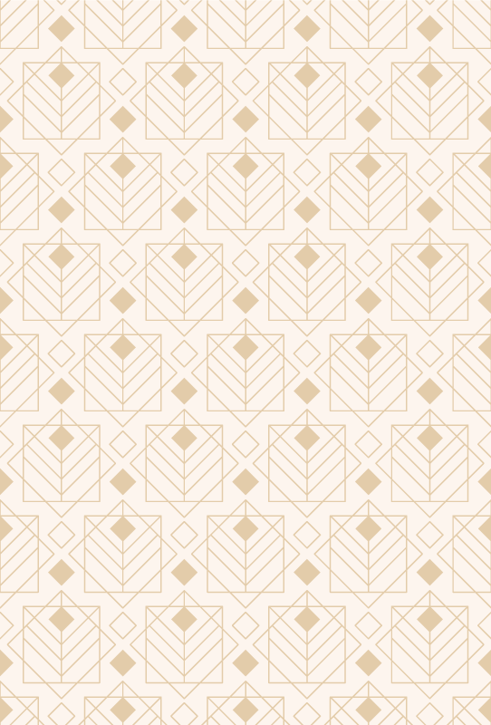 Art déco pattern beige vinyl carpet - TenStickers