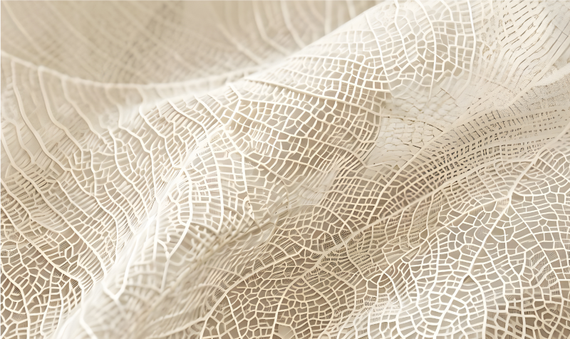 Minimalist leaves beige vinyl carpet - TenStickers