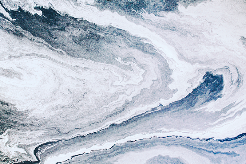 Minimalist blue & grey marble vinyl carpet - TenStickers